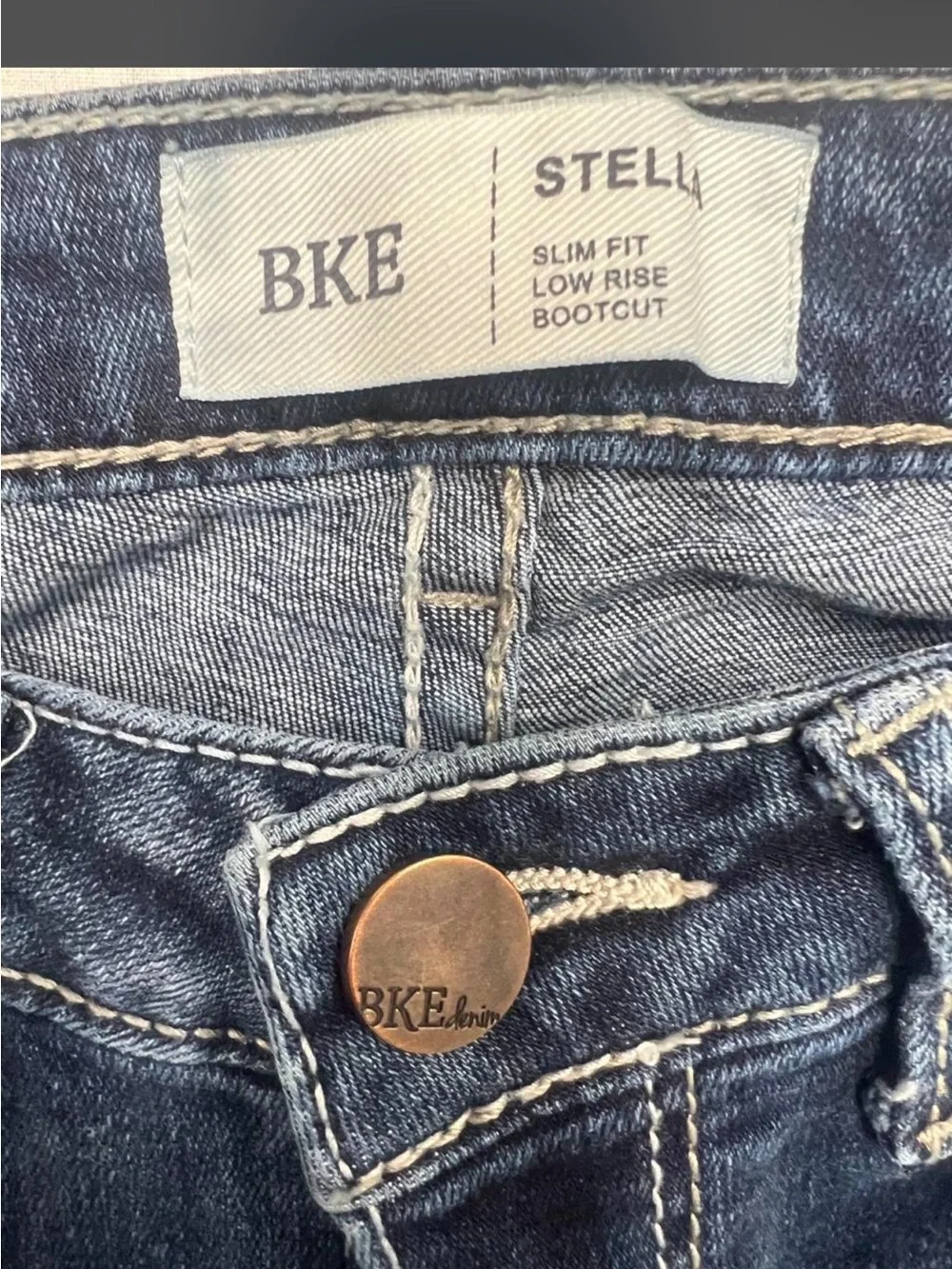 BKE Women's Dark Blue Flare Jeans 25x29.5